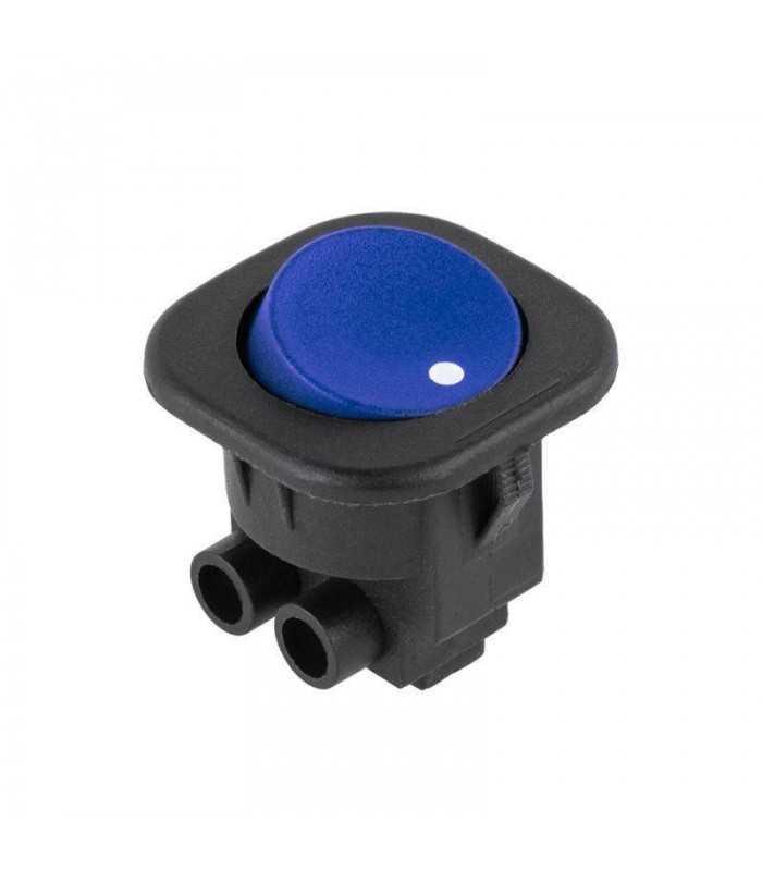 Intrerupator ON-OFF RS101 albastru 3A 230V 1 contact cu retinere