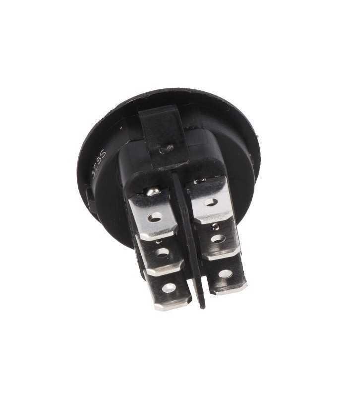 intrerupator rocker dp3t on off on 10a 250vac pozitii 3 cu retinere 20mohm canal electronic mr3 230 r6 bbnwc 1