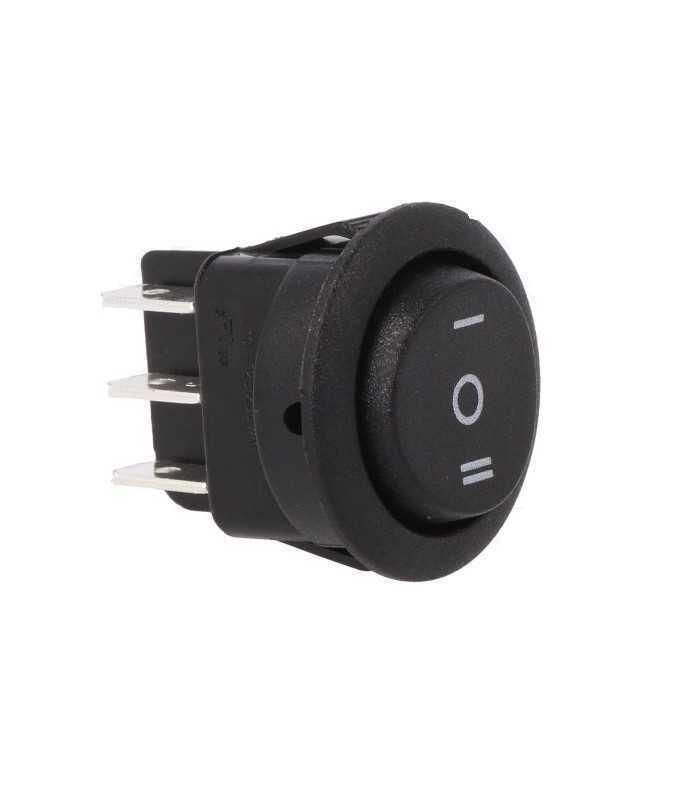 intrerupator rocker dp3t on off on 10a 250vac pozitii 3 cu retinere 20mohm canal electronic mr3 230 r6 bbnwc 2
