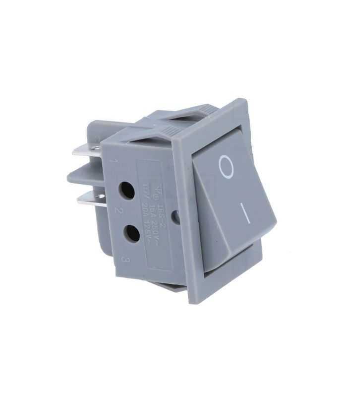 Intrerupator ROCKER DPST 2 Pozitii 4 pini OFF-ON 15A 250VAC cu retinere gri Ninigi RS2013A3GR/GR