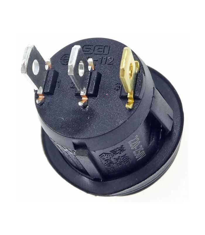 Intrerupator Rocker Spst 2 Pozitii Off On Cu Retinere 10a 250vac Verde Ip65 Lampa Cu Neon Ermetic Sci R13 112b8w 02 Bgnn 0a N2