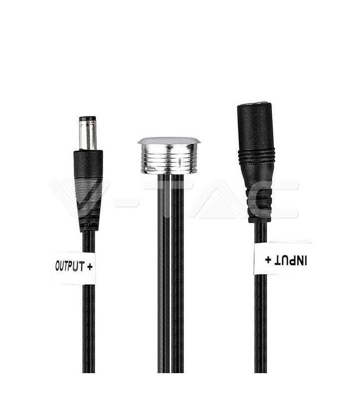intrerupator touch cu dimmer montaj incastrat 60w 12vdc ip20 v tac 2