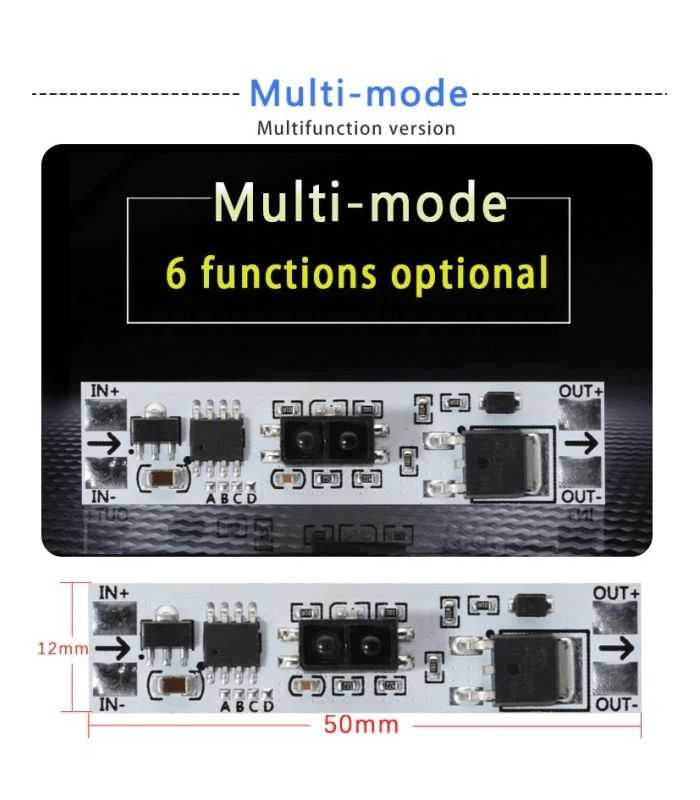 Intrerupator Variator Touch Less Fara Atingere 5v 24v 5a