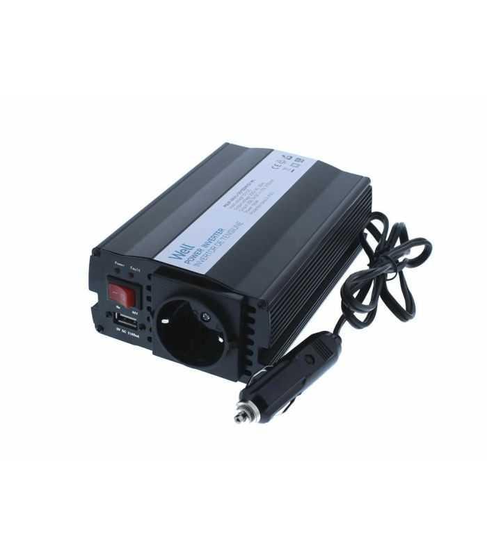 Invertor de tensiune 12V-230V 150W si USB 5V 500mA Well