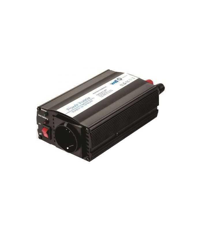 Invertor de tensiune 24V-220V 300W cu USB 1A Well
