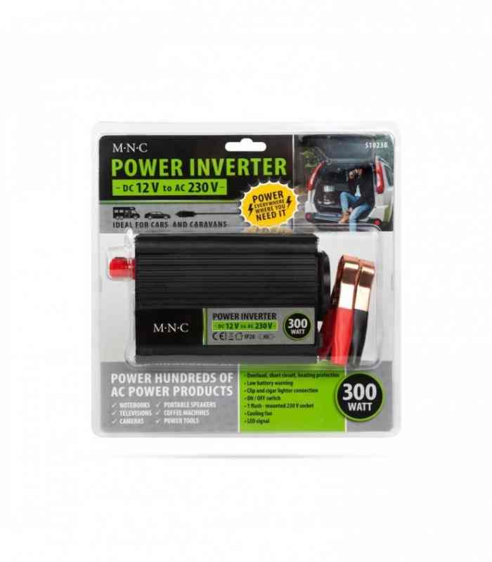 invertor de tensiune auto 12v 230v 300w mnc 2