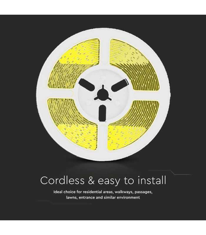 Kit Banda Led 3000k Incarcare Solara Ip67 V Tac Sku 23044