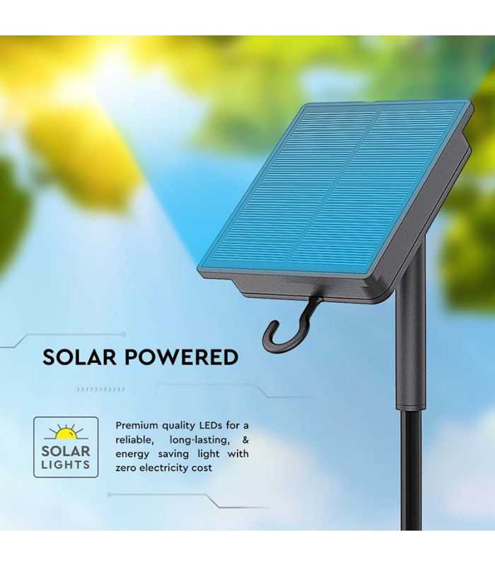 Kit Banda Led 3000k Incarcare Solara Ip67 V Tac Sku 23044