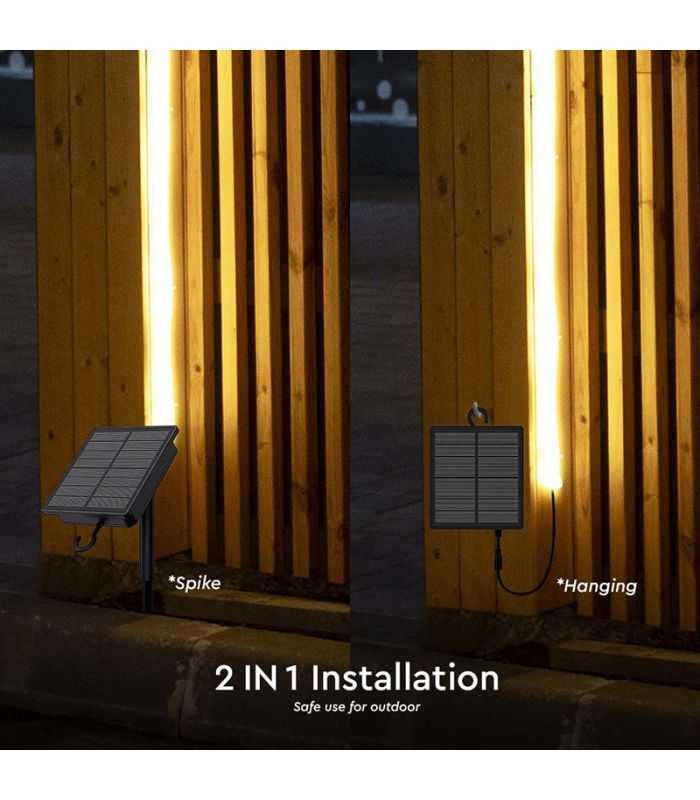 Kit Banda Led 3000k Incarcare Solara Ip67 V Tac Sku 23044