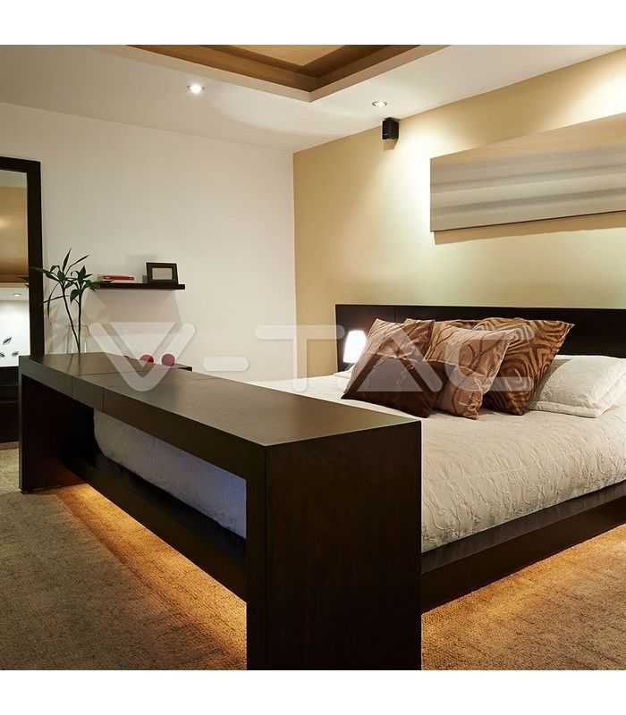 kit banda led cu senzor de miscare pentru iluminat pat 4500k 260lm double 2m ip20 v tac 2