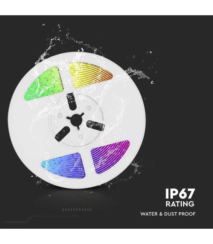 Kit Banda Led Rgb Incarcare Solara Ip67 V Tac Sku 23046