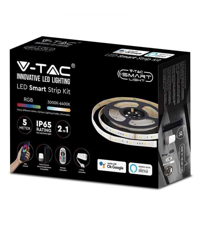 Kit Banda Led Smart Smd5050 54led M 4w M 230lm M Rgbwwdwcw 12v Ip65 5m V Tac