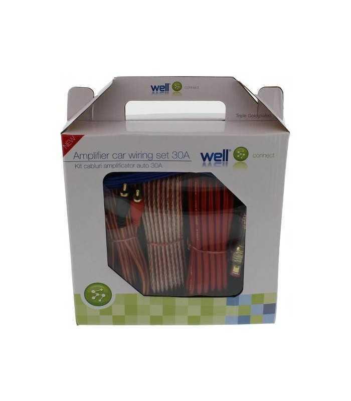 kit cabluri amplificator auto 30a well 2