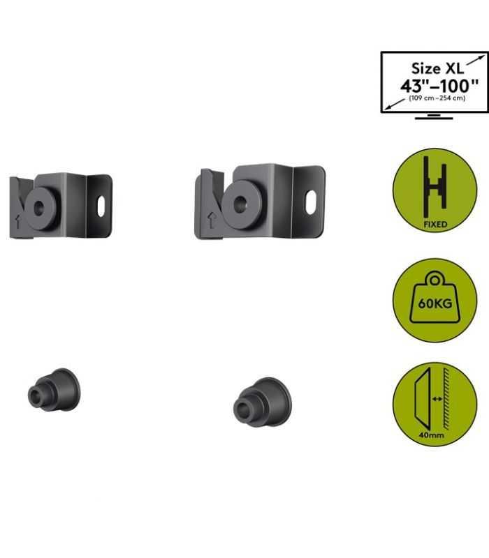 Kit de montare suport de perete pentru TV ecran 37"-70" interfata de montare pana la 800 x 600 mm Goobay