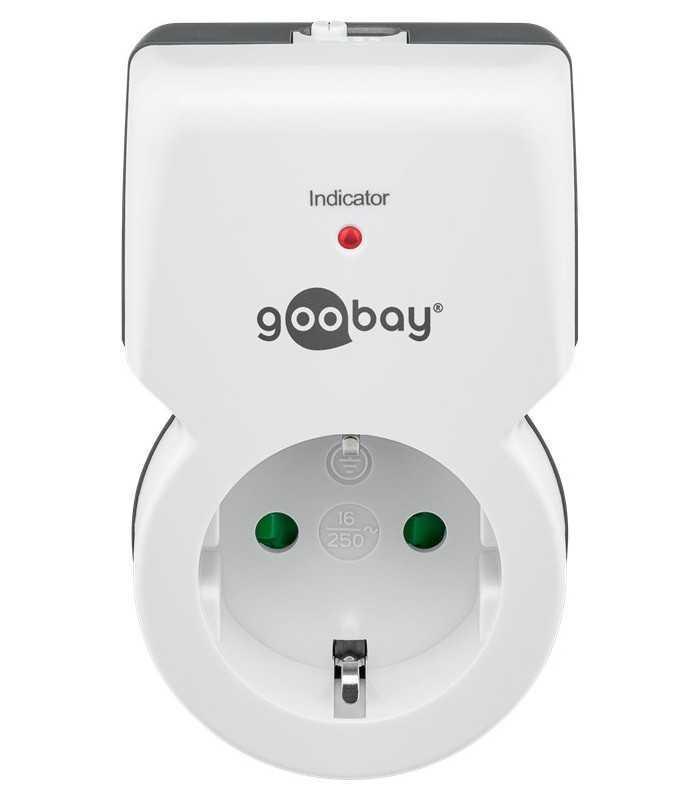 kit priza cu telecomanda 30m 5a 1100w goobay 1