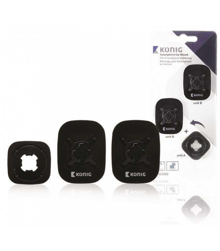 kit suport negru montare telefon universal konig 1