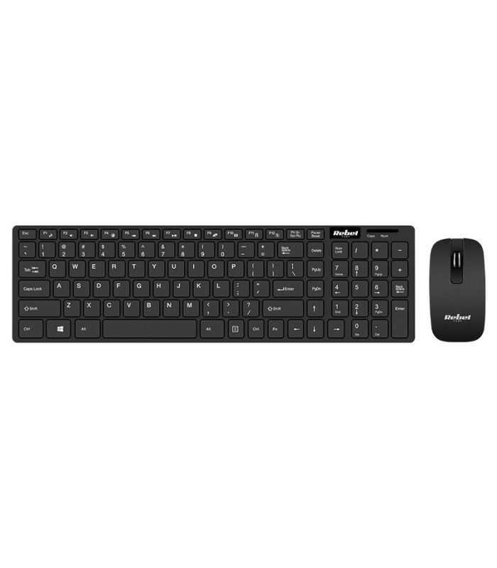 Kit tastatura si mouse wireless WS300 REBEL KOM1002