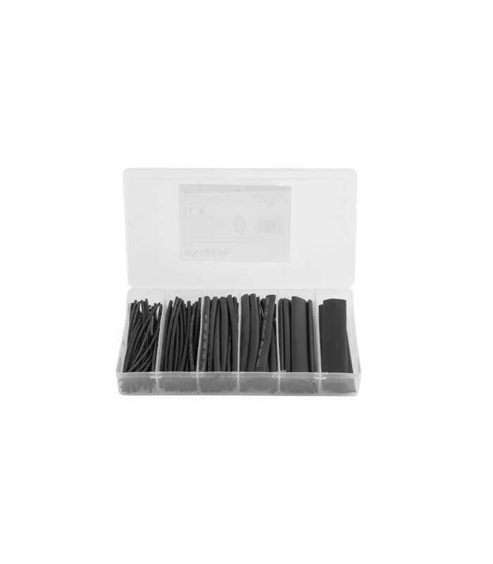 Kit tuburi retractabile 2:1 negru 6 dimensiuni 100buc Lanberg