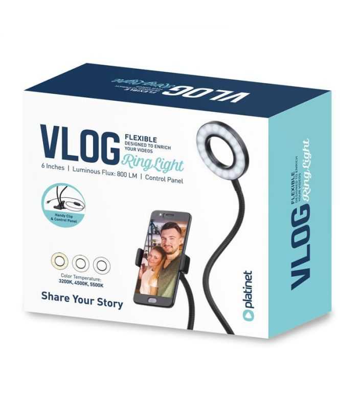 Kit Vlog 24 Led 3 Inch 4w Platinet