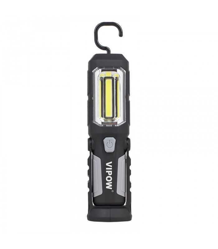 Lampa atelier LED 250lm COB +SMD acumulator alimentare retea sau la 12V auto Vipow