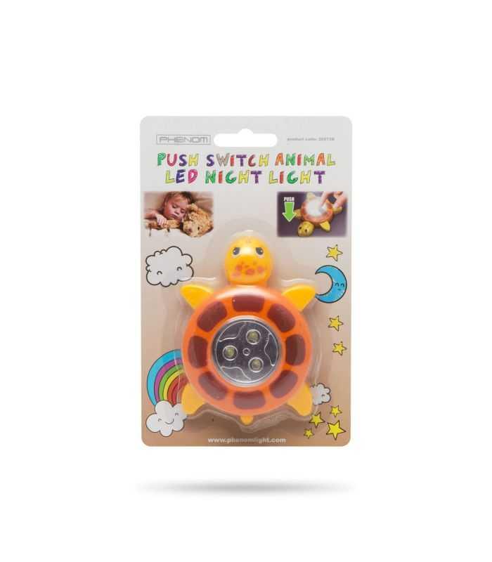 Lampa Cu Led De Veghe Decorativa Broasca Testoasa Cu Buton 20273b Phenon