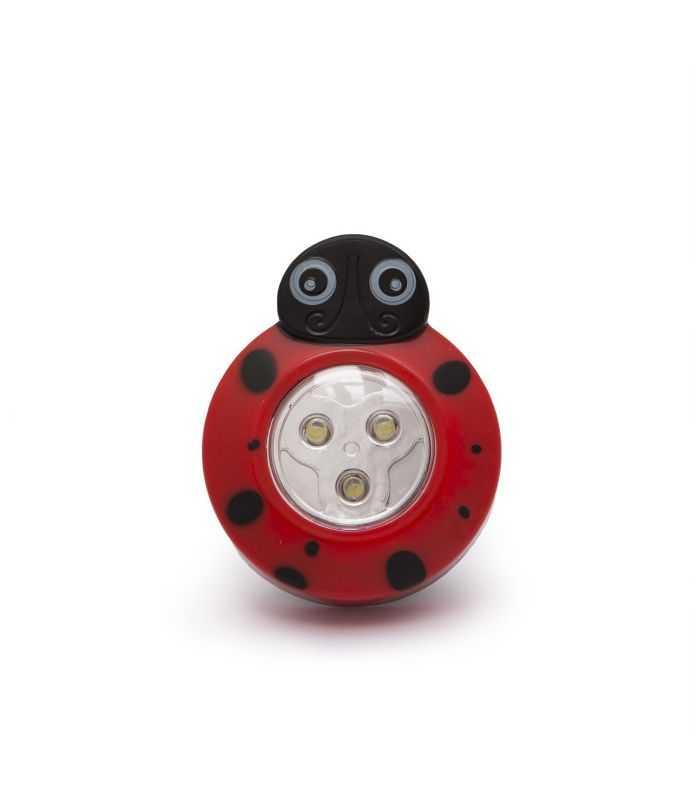 Lampa cu LED de veghe decorativa Buburuza cu buton 20273A Phenon