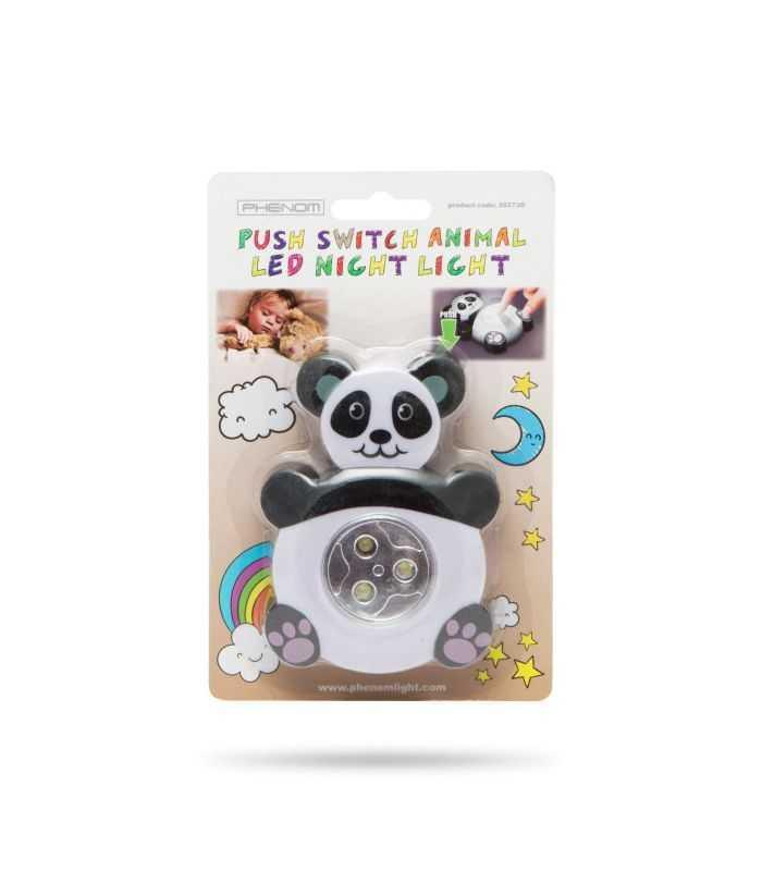 Lampa Cu Led De Veghe Decorativa Panda Cu Buton 20273d Phenon