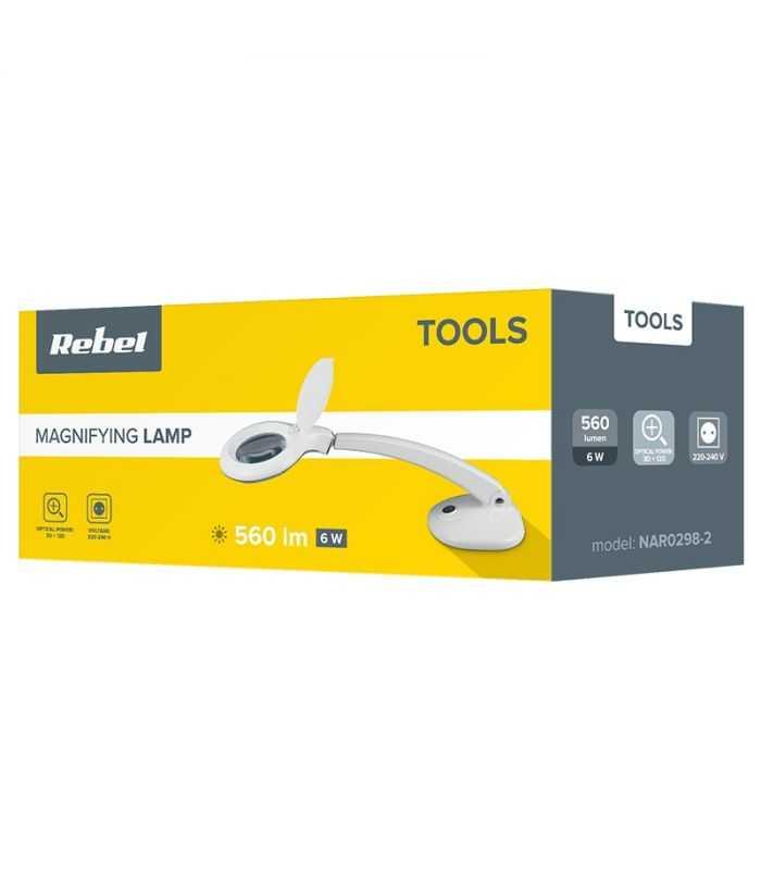 Lampa Cu Lupa 312 Dioptrii 6w Rebel Nar0298 2