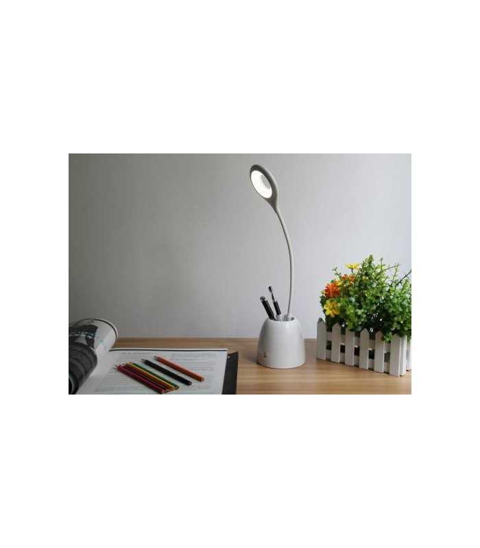 lampa de birou led well cu suport de pixuri 1