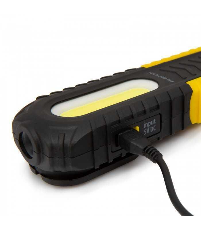 lampa de lucru cob led 2in1 cu acumulator 5w 3w 350 120lm 35 ore phenom 2