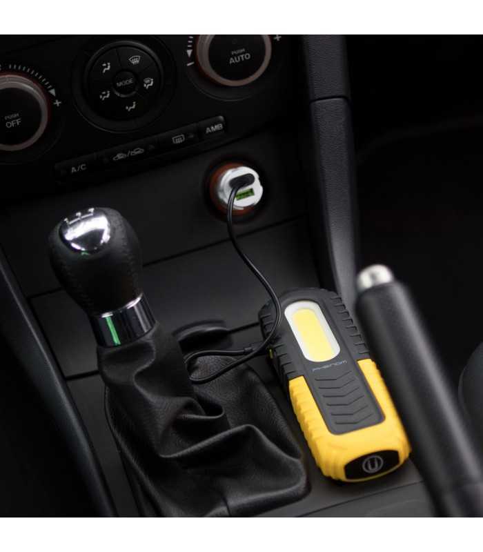 lampa de lucru cob led 2in1 cu acumulator 5w 3w 350 120lm 35 ore phenom 5