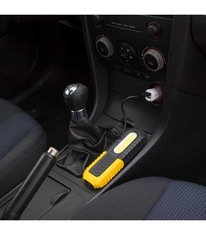 lampa de lucru cob led 2in1 cu acumulator 5w 3w 350 120lm 35 ore phenom 6