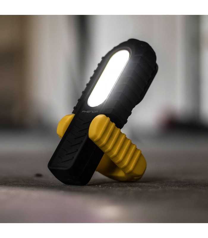 lampa de lucru cob led 2in1 cu acumulator 5w 3w 350 120lm 35 ore phenom 7