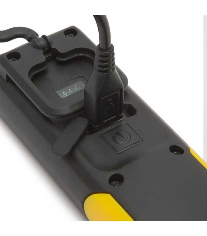 lampa de lucru cu cob led cu acumulator li ion micro usb 40 150lm 15x4x25cm phenom 2