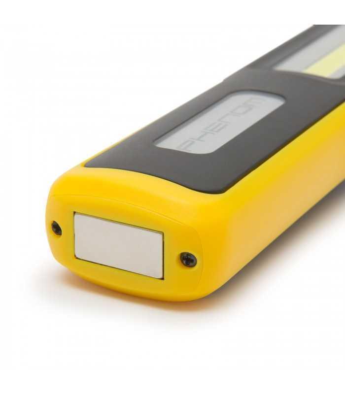 lampa de lucru cu cob led cu acumulator li ion micro usb 40 150lm 15x4x25cm phenom 4