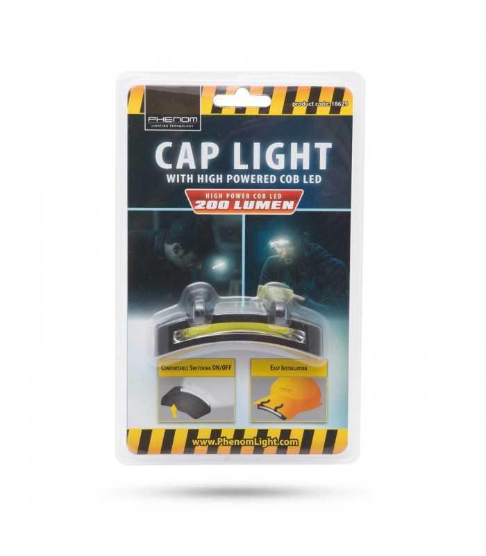 lampa lanterna de cozoroc pentru sapca tip baseball led 3w 200lm phenom 5