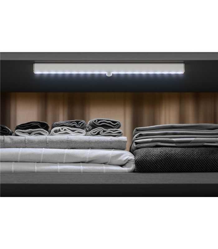 Lampa Led Alb Rece 6500k 160lm 22w Cu Detector De Miscare Intrerupator 6x Aaa 55498 Goobay