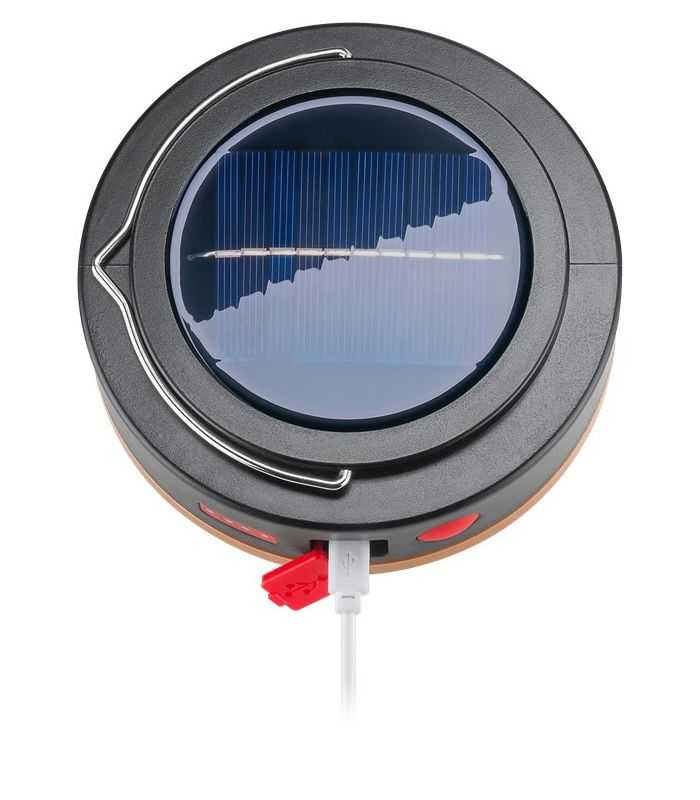 Lampa Solara De Camping Cu Led Acumulator 18650 Si Telecomanda Ir Goobay 60344
