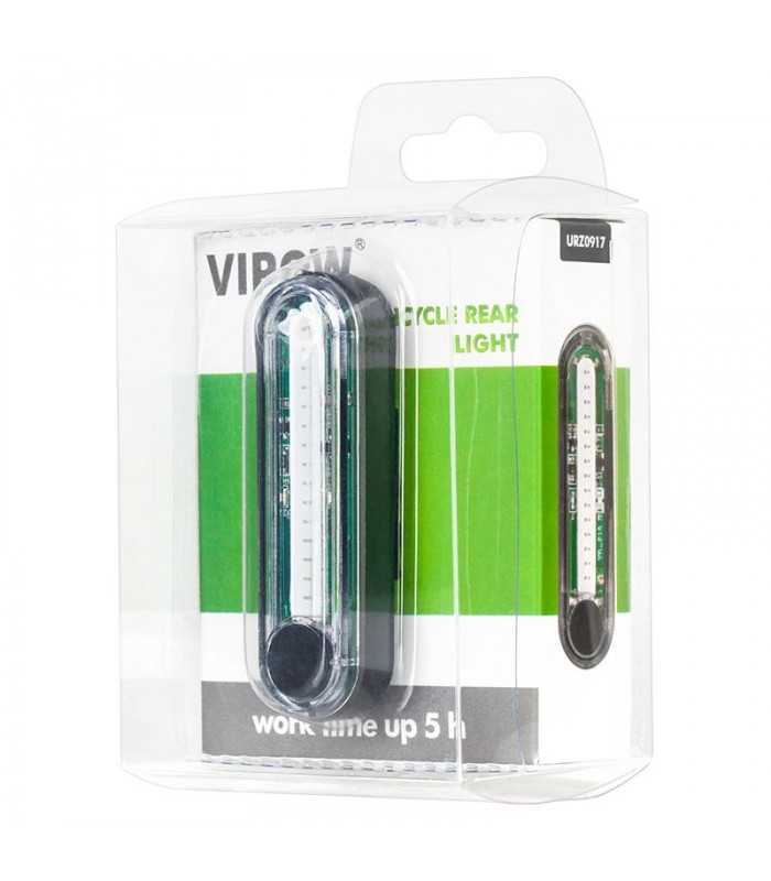 lampa spate bicicleta led cob 1w incarcare usb vipow 3