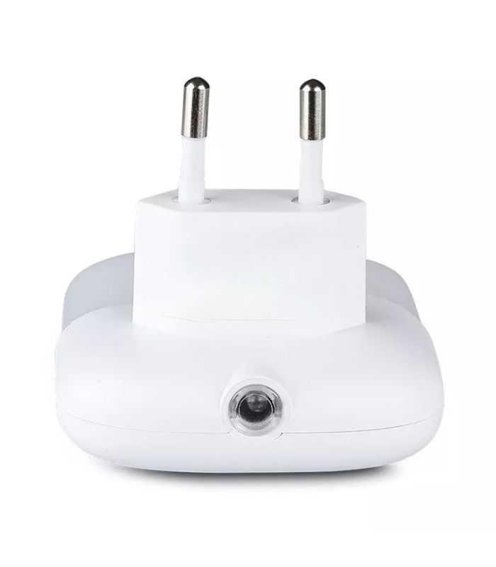 Lampa Veghe Patrata Cu Senzor Lumina Alb Calda 3000k 2x Usb V Tac Sku 507