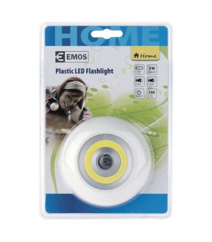 lanterna 3w cob led 3x aaa r03 15m p3896 emos 4