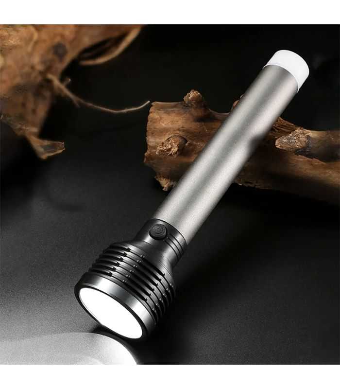 Lanterna Aluminiu Led 5w Gri Acumulator 37v Platinet Paf07