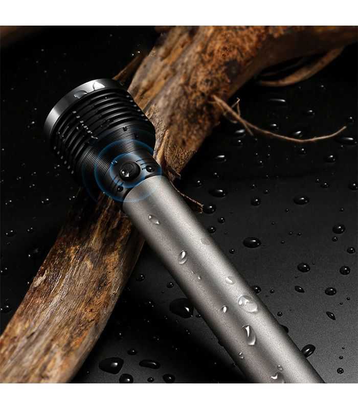 Lanterna Aluminiu Led 5w Gri Acumulator 37v Platinet Paf07