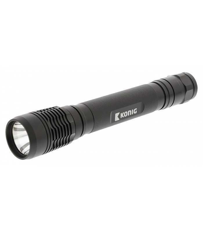 Lanterna cu carcasa din aluminiu neagra LED 10W Baterie tip C R14 Konig 9 lanterna cu carcasa din aluminiu neagra led 10w baterie tip c r14 konig 2