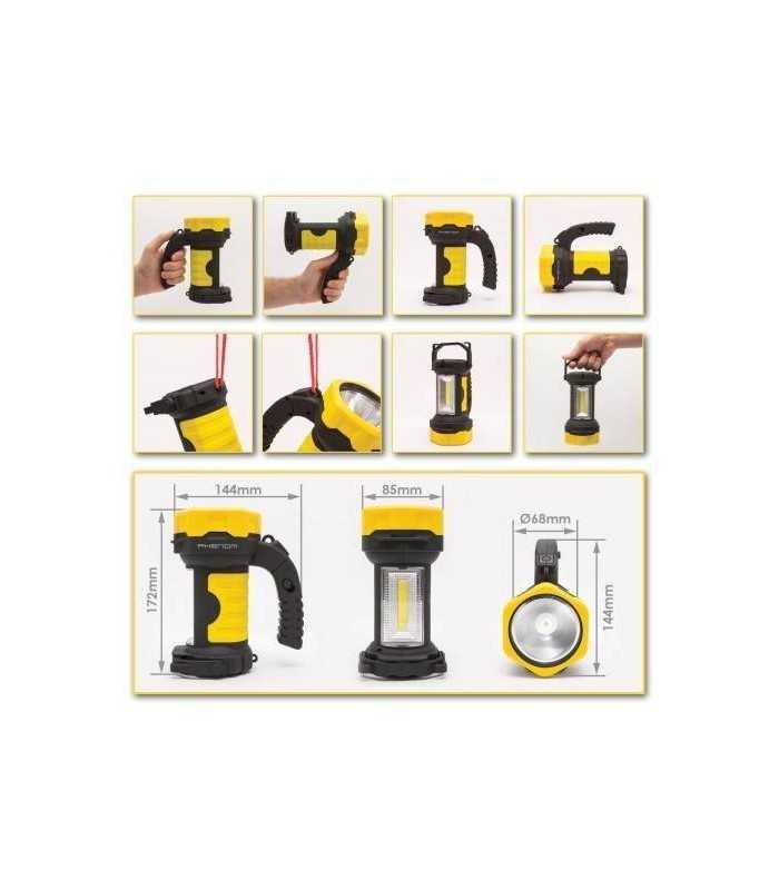 lanterna de lucru cu cob led lumina extrem de puternica phenom 4