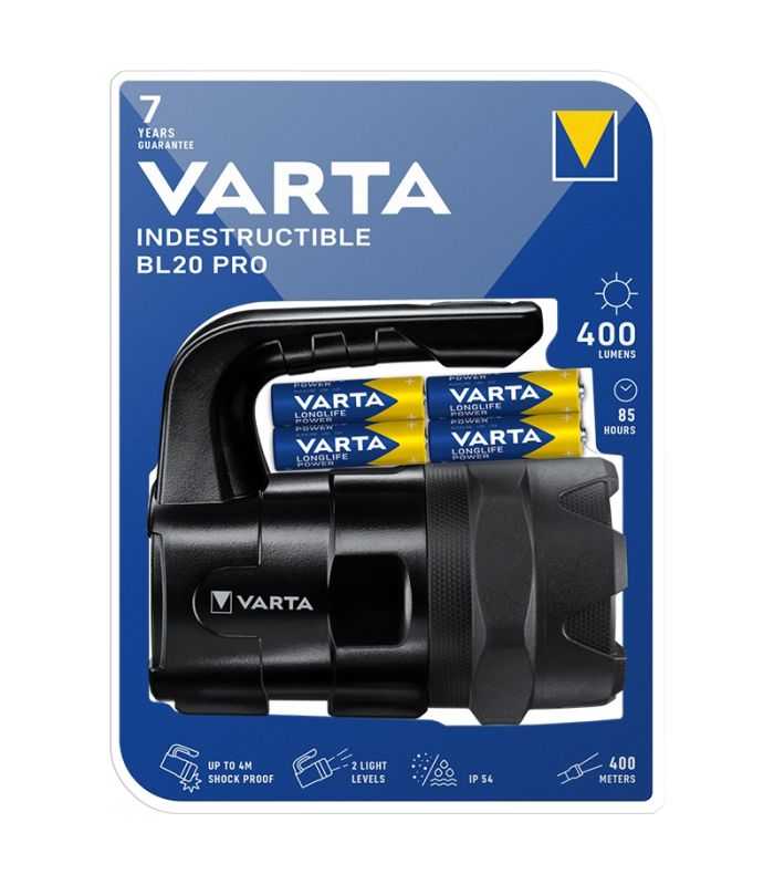 lanterna indestructibila led 6w 400lm 400m ip54 varta bl20 pro 18751 2