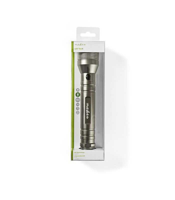 Lanterna Led 10w 500lm Ipx4 3x C Lr14 Gri Nedis