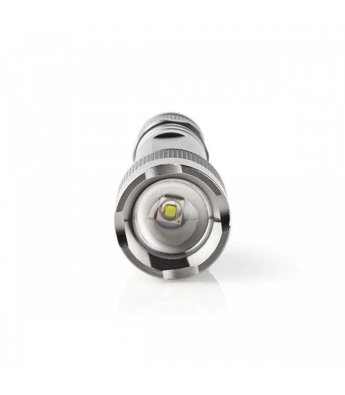 lanterna led cree 3w 150lm ipx5 gri 2x aa 158mm nedis 4