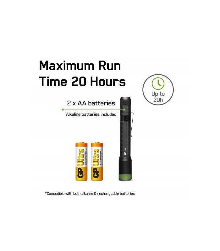 lanterna led gp c33 negru 150lm 2x aa 1