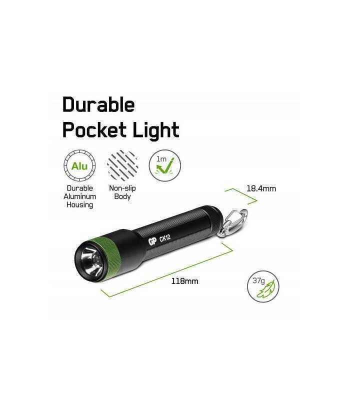 lanterna led tip breloc gp ck12 20lm 1x aaa 1